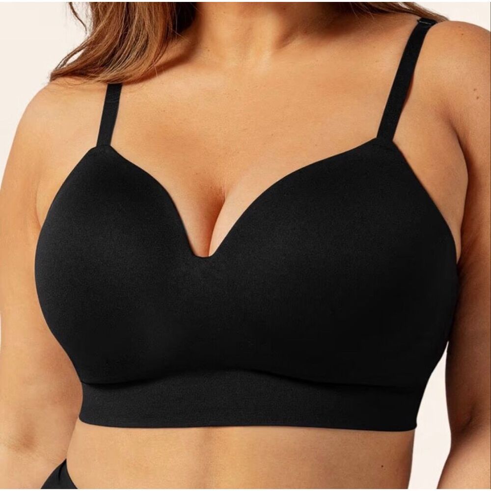 Truekind Shapermint Supportive Comfort Wireless Shaping Bra Size Large New